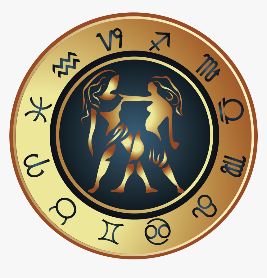 Image Freeuse Download Gemini Horoscope Aries Clip - Zodiac Png, Transparent Png, Free Download