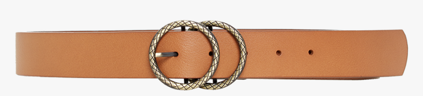 Snake Double Circle Belt In Colour Tan - Strap, HD Png Download, Free Download