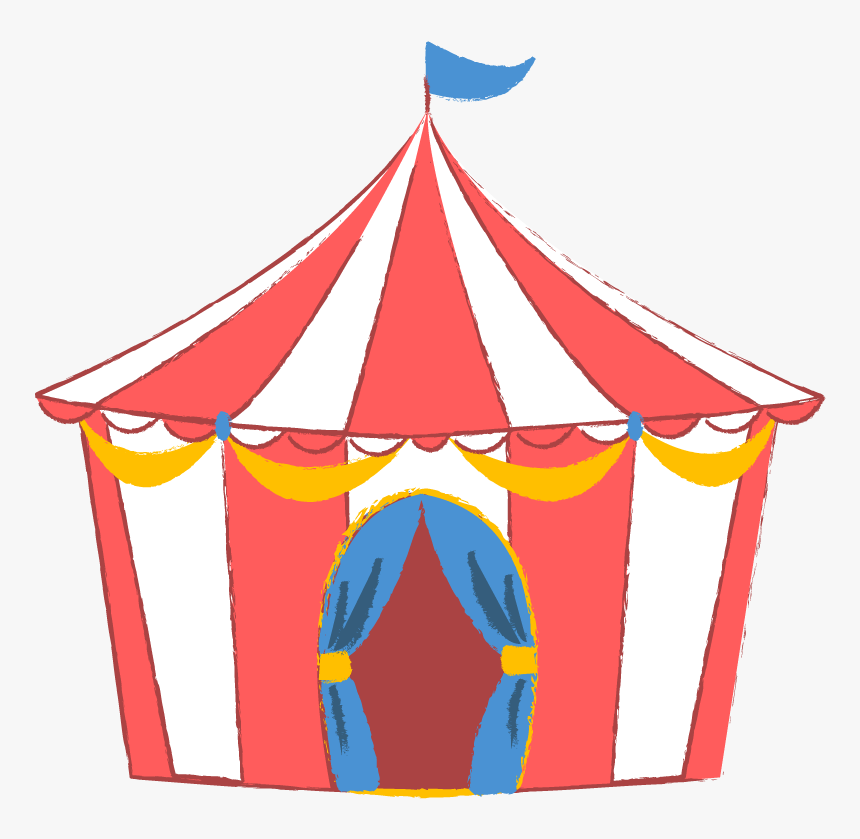 Circus Amigurumi Tent Illustration Carpa サーカス イラスト 無料 Hd Png Download Kindpng
