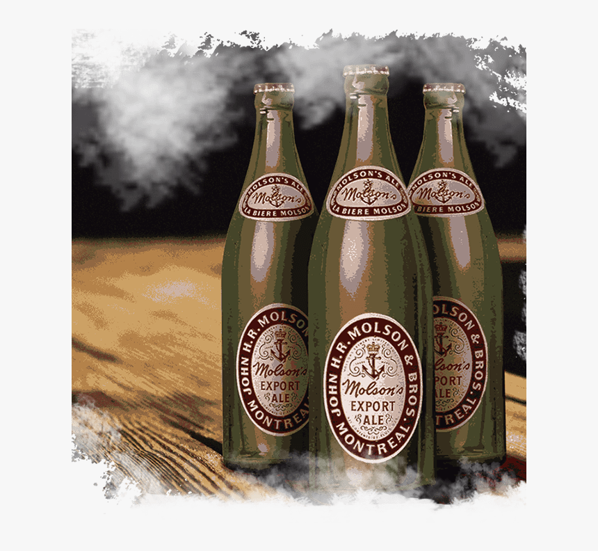 Transparent Bottle Of Poison Clipart - Vintage Quart Bottle Of Molson Ale 1950's, HD Png Download, Free Download