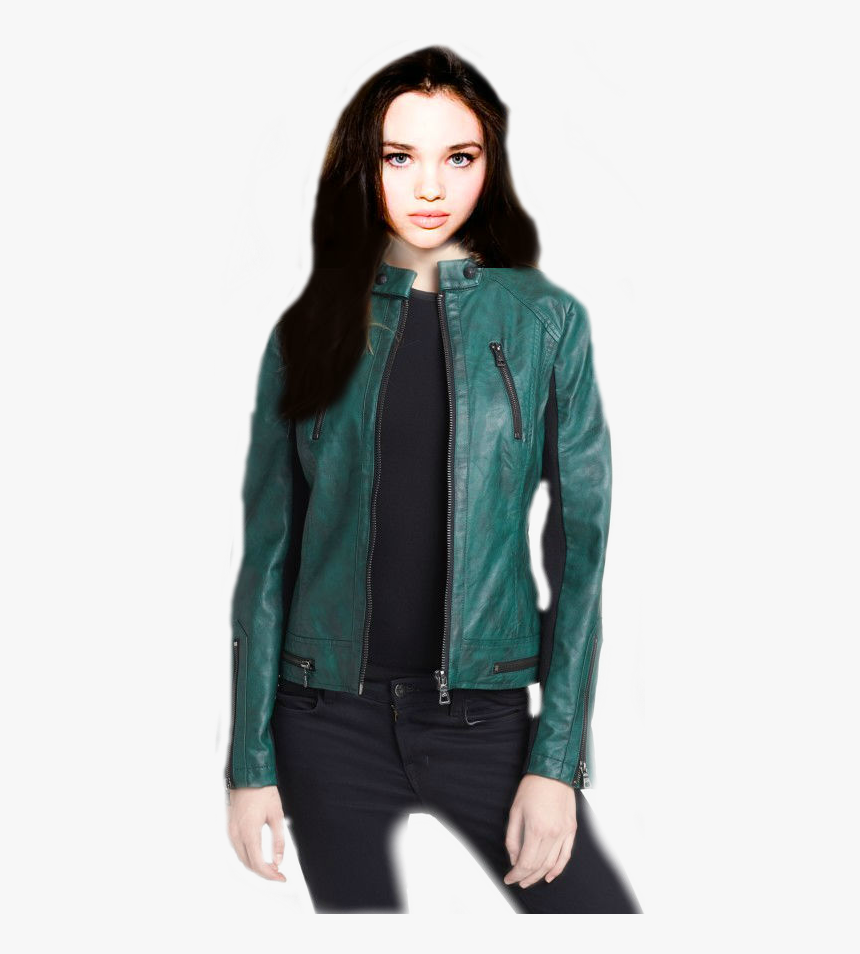 India Eisley Faceswap, Transparency Manip Requested - Leather Jacket, HD Png Download, Free Download