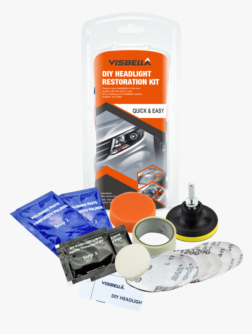 Manufacturer Visbella Headlight Lens Restoration Kit - Locbondso Headlight Restoration Kit, HD Png Download, Free Download