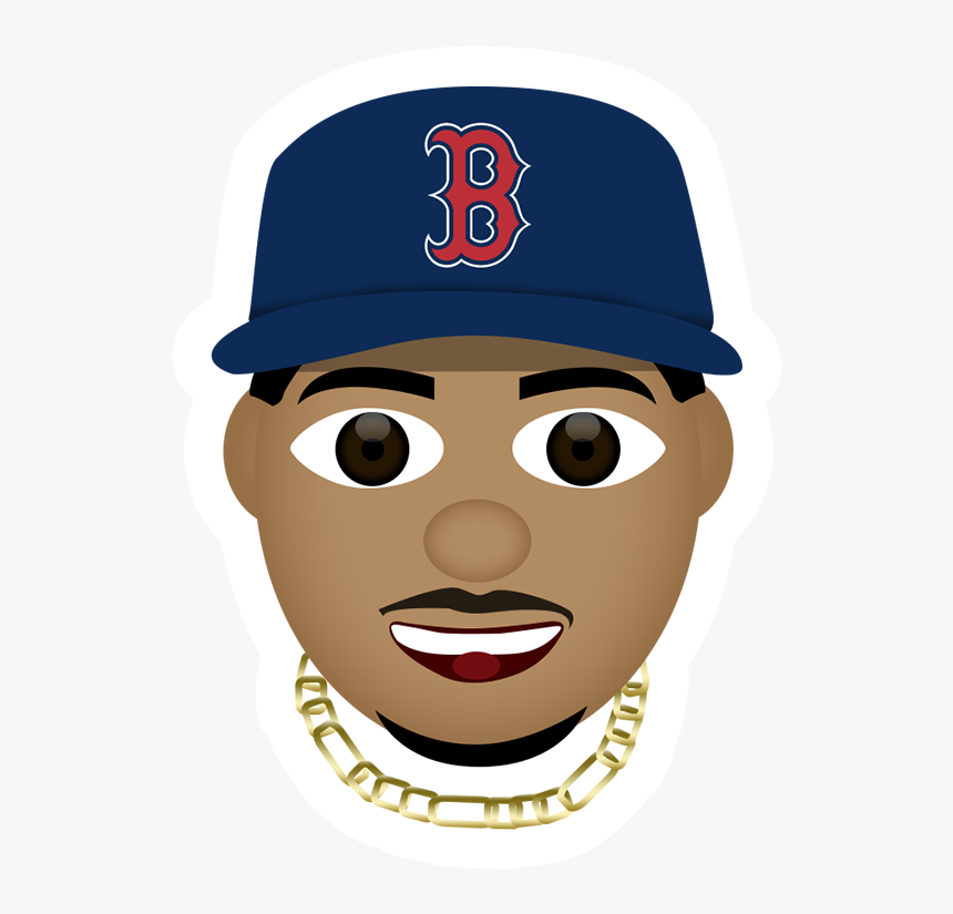 Emoji Mookie Betts Cartoon, HD Png Download, Free Download