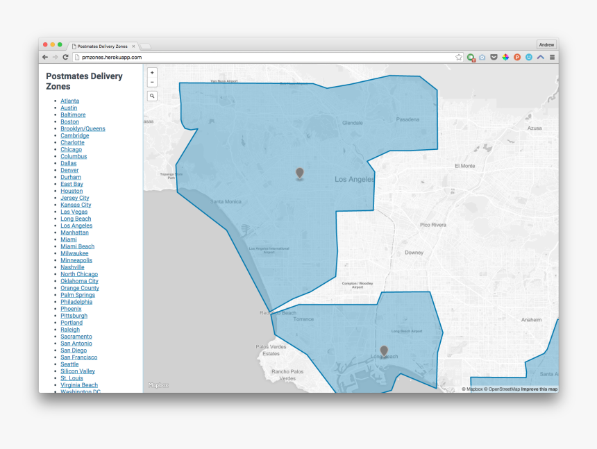 Postmates Regions, HD Png Download, Free Download