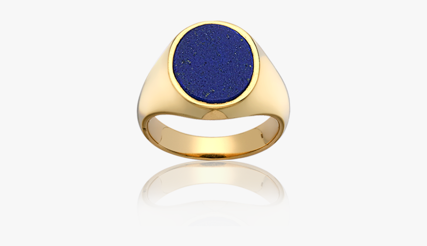 Lapis Lazuli Gold Signet Ring - Engagement Ring, HD Png Download, Free Download