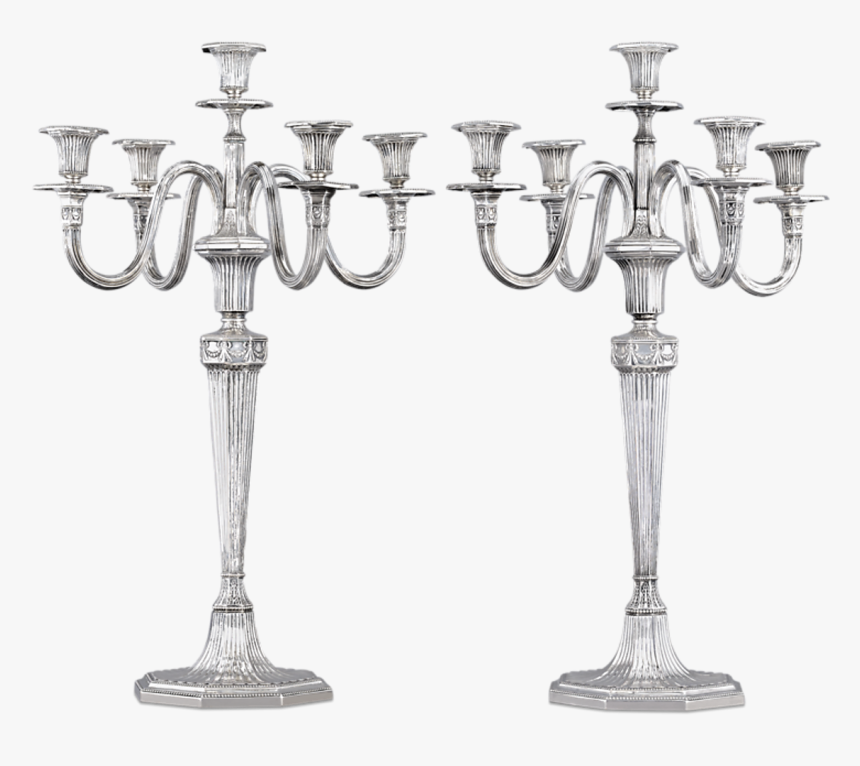 German Silver Candelabra By Bruckmann & Söhne - Silver, HD Png Download, Free Download