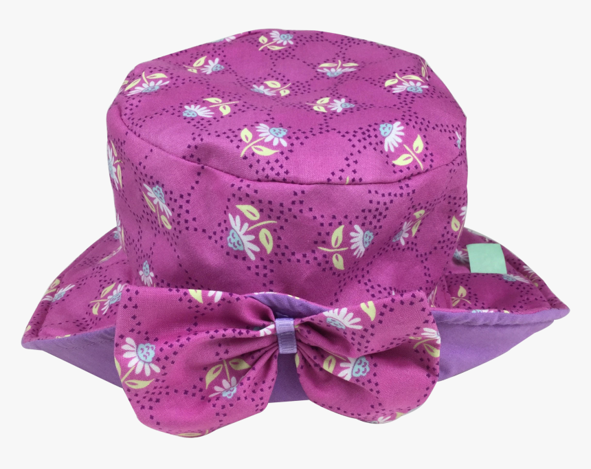 Pink Daisy Sun Hat With Mauve Lining Pattern - Baseball Cap, HD Png Download, Free Download