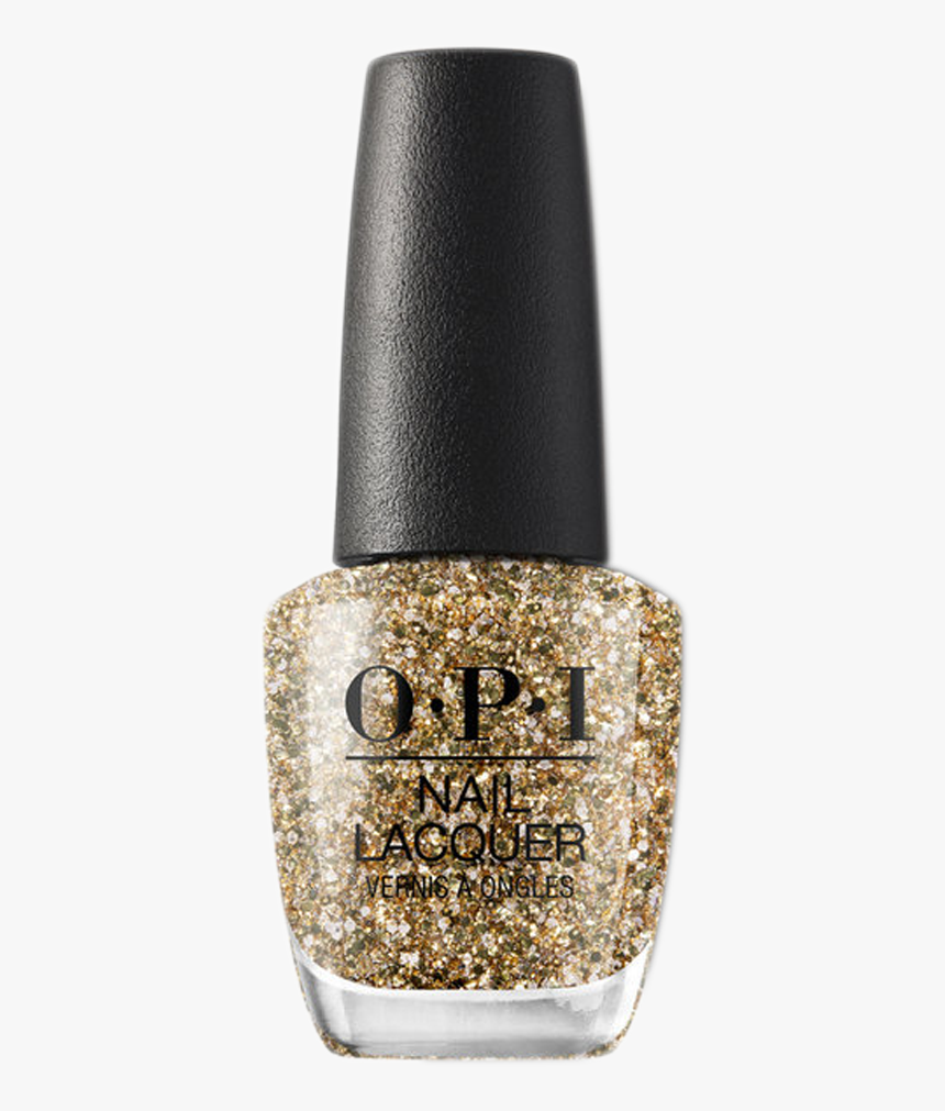 Opi Nail Lacquer, Nutcracker Winter 2018 Collection, - Gold Glitter Nail Varnish, HD Png Download, Free Download