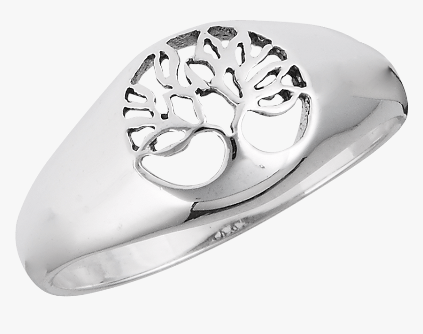 Sterling Silver Tree Cutout Ring - Pre-engagement Ring, HD Png Download, Free Download