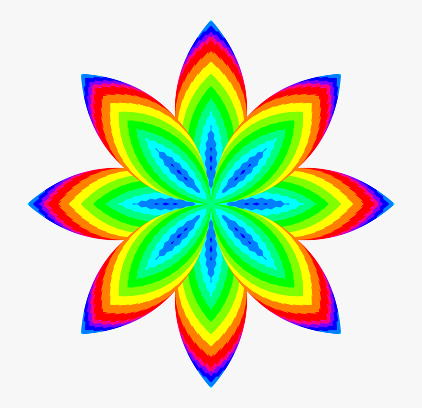 Flower,leaf,symmetry - Elements And Principles Of Art Drawing, HD Png Download, Free Download