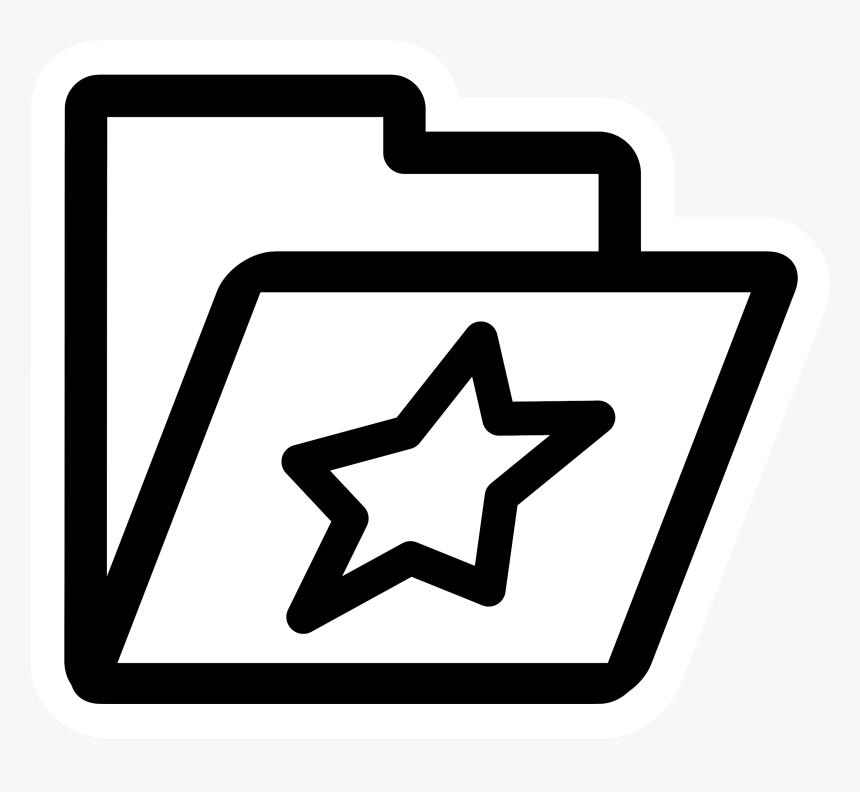 Mono Tool Uselastdir - Folder White And Black, HD Png Download, Free Download