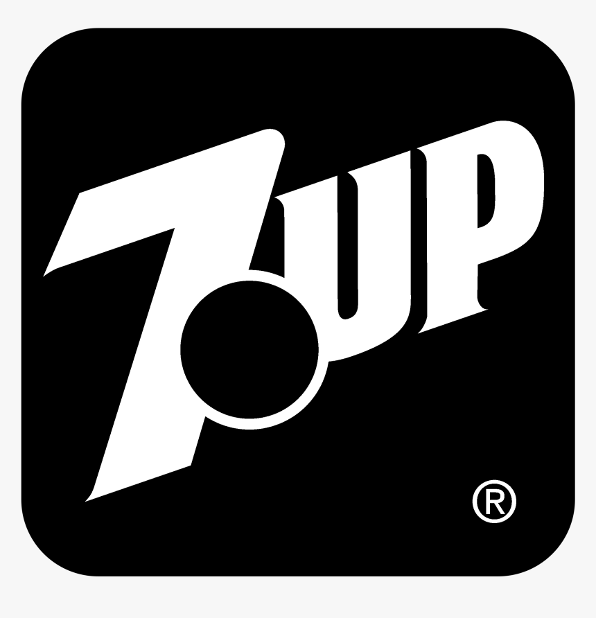 7up Logo Black And White - 7up Logo Vector, HD Png Download, Free Download