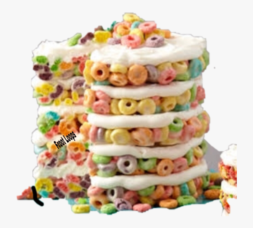 This Is A Froot Loop Cake It Looks Goood - Fruit Loops Cake Recipe, HD Png Download, Free Download