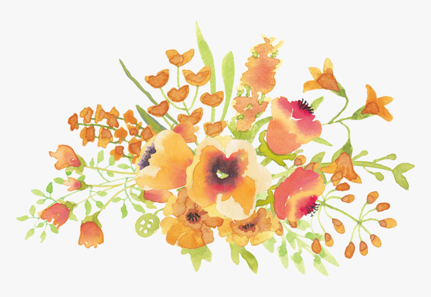 Yellow Flower Watercolor Transparent Background, HD Png Download, Free Download