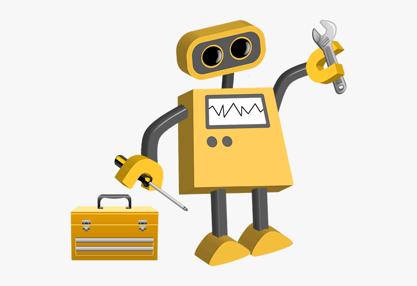 Robots Clipart Yellow Robot Transparent Background Hd Png Download Kindpng