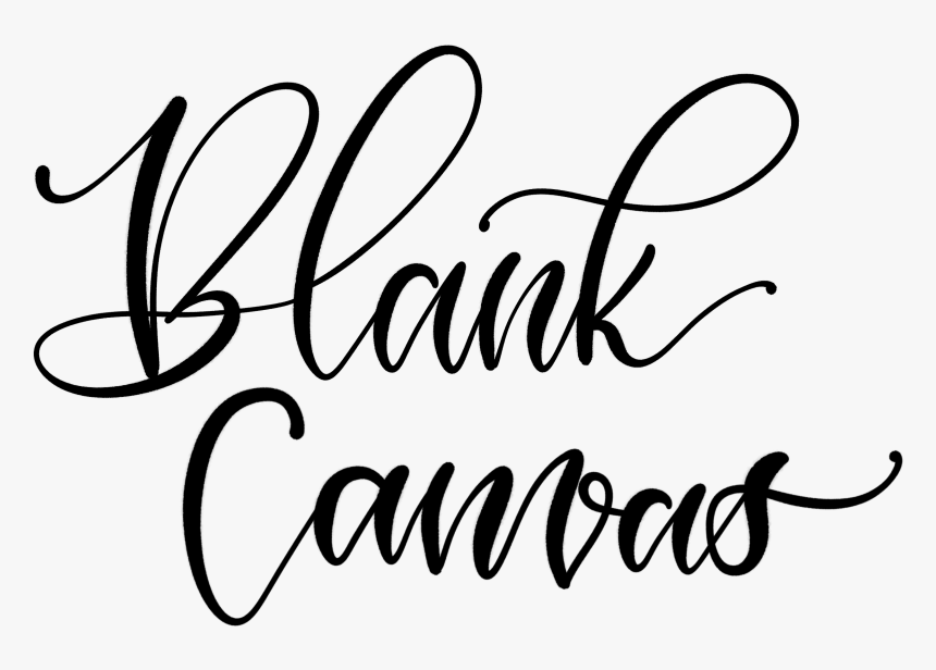 Blank Canvas Logo Calligraphy HD Png Download kindpng