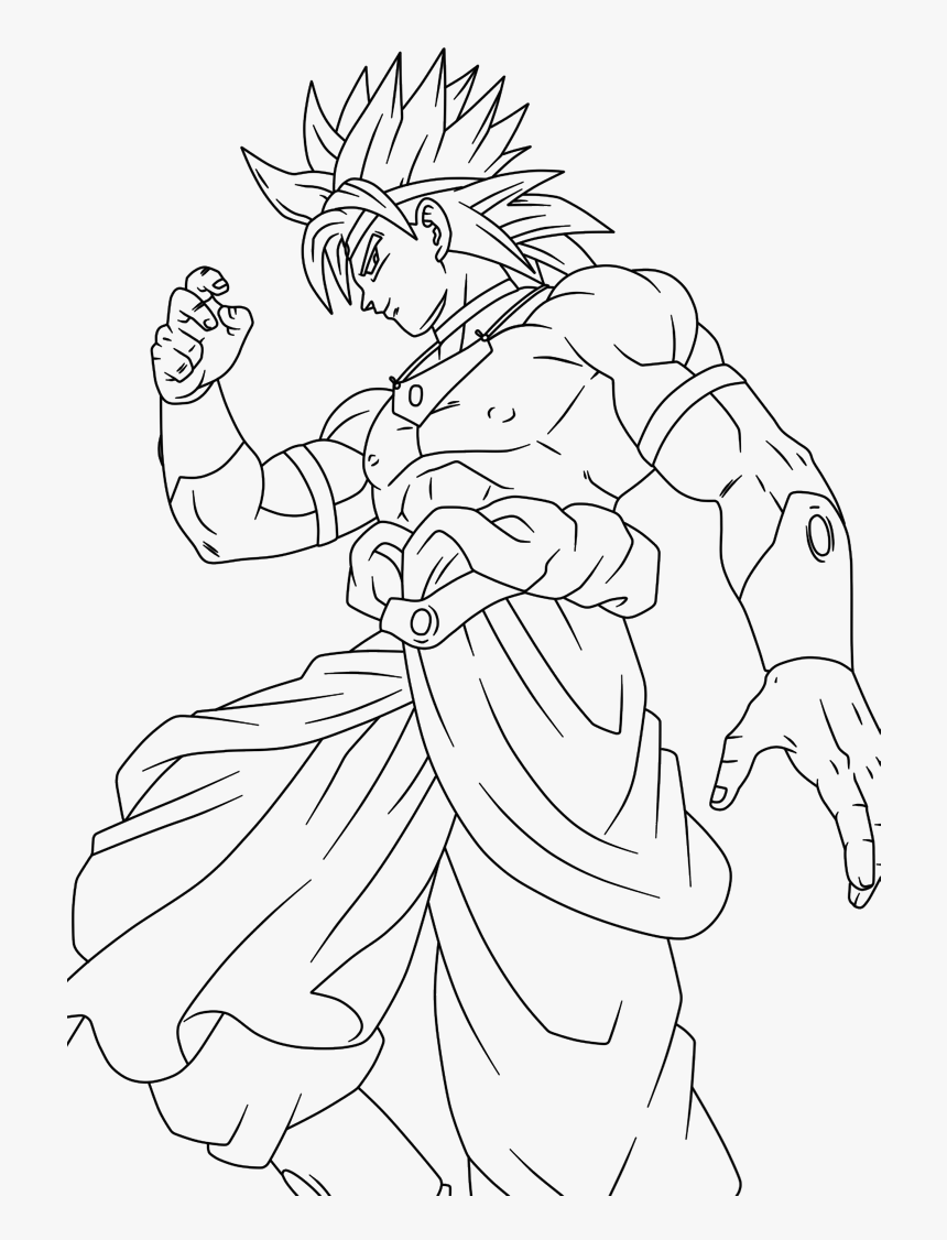 Broly LineART by UrielALV  Dragon ball painting, Dragon ball super  artwork, Dragon ball artwork