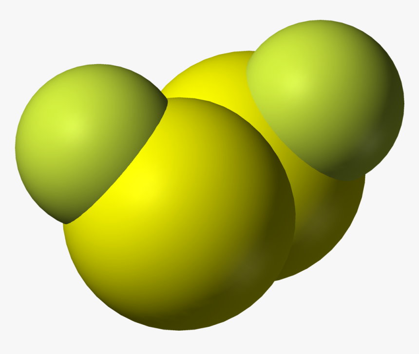 Disulfur Difluoride 3d Vdw - Symmetry, HD Png Download, Free Download