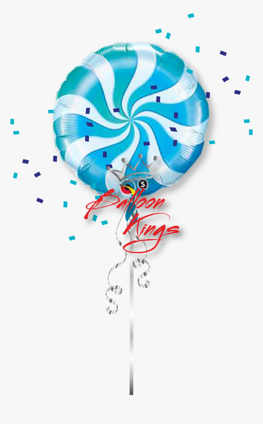 Candy Swirl Blue - Candy Balloons Png, Transparent Png, Free Download