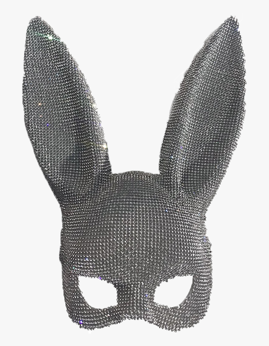 Bunny Ears Grey Png - Black Bunny Mask Png, Transparent Png, Free Download