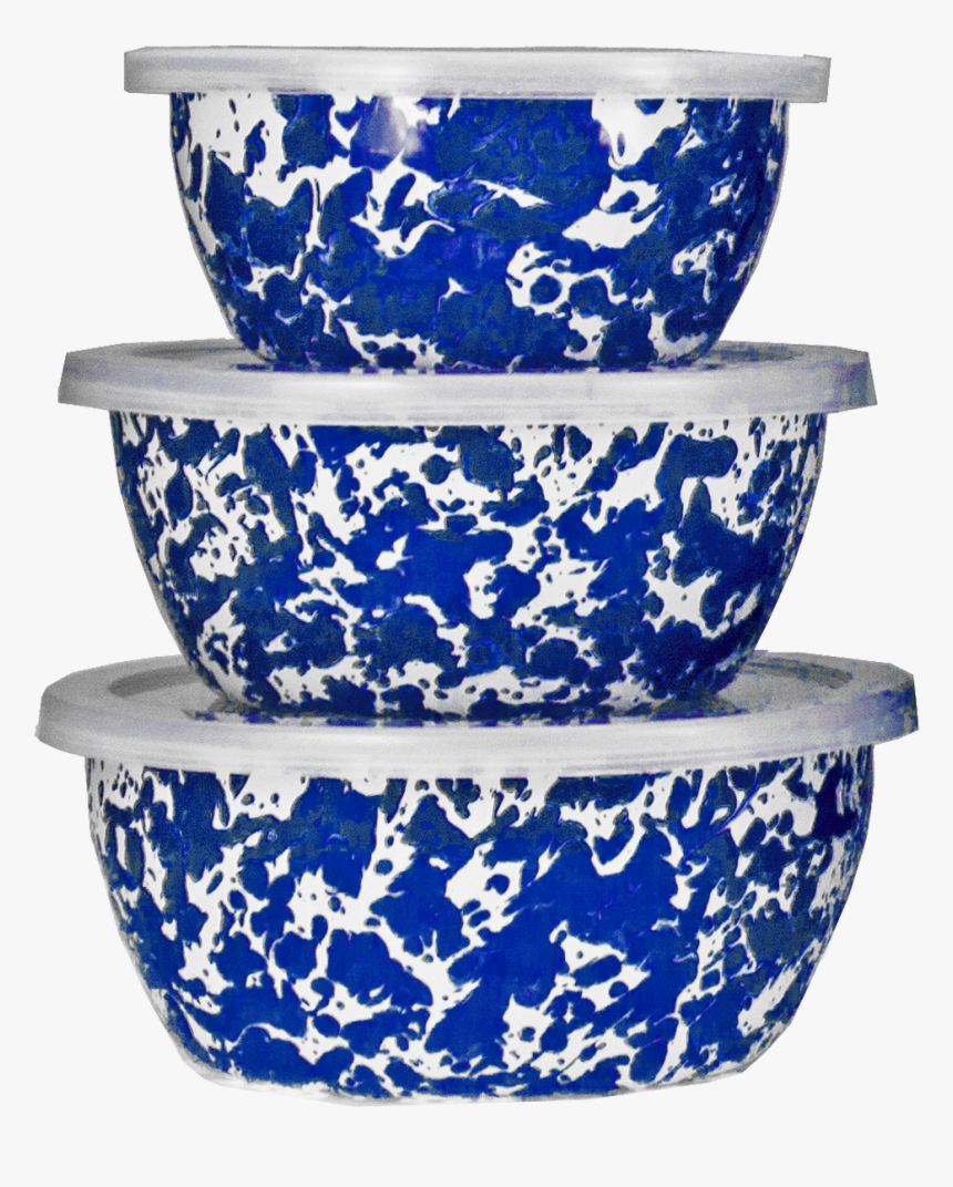 Cb30 Cobalt Blue Swirl Nesting Bowls - Golden Rabbit Swirl Nesting Bowls, HD Png Download, Free Download