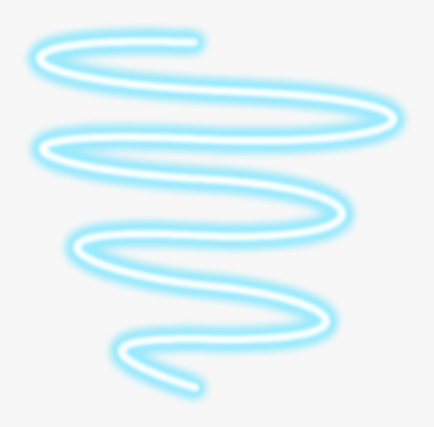 #neon #swirl #cool #blue #cute #line #tumblr #kawaii - Darkness, HD Png Download, Free Download