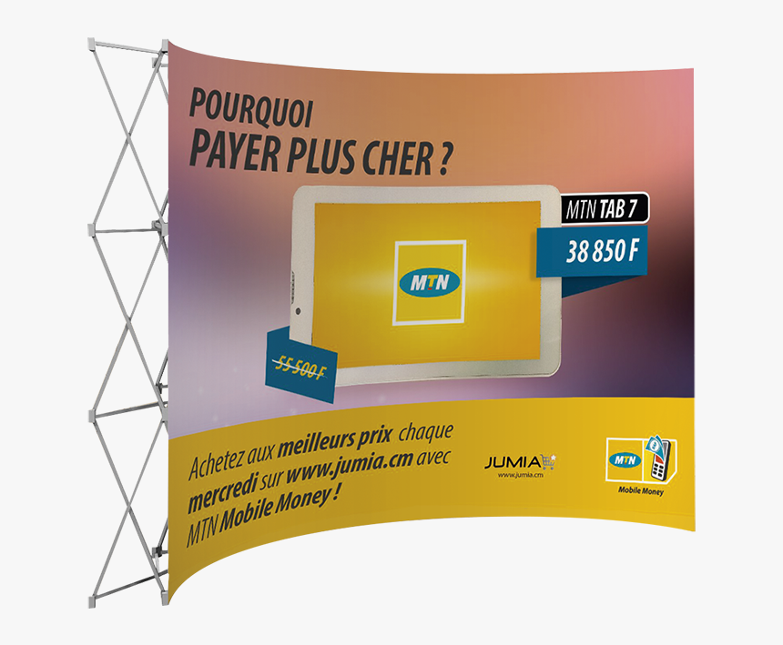 Banner Walls Curved - Mtn Group, HD Png Download, Free Download