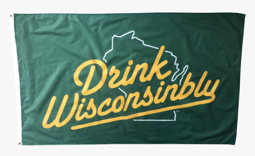 Drink Wisconsinbly Green & Gold Flag - Miller Park, HD Png Download, Free Download