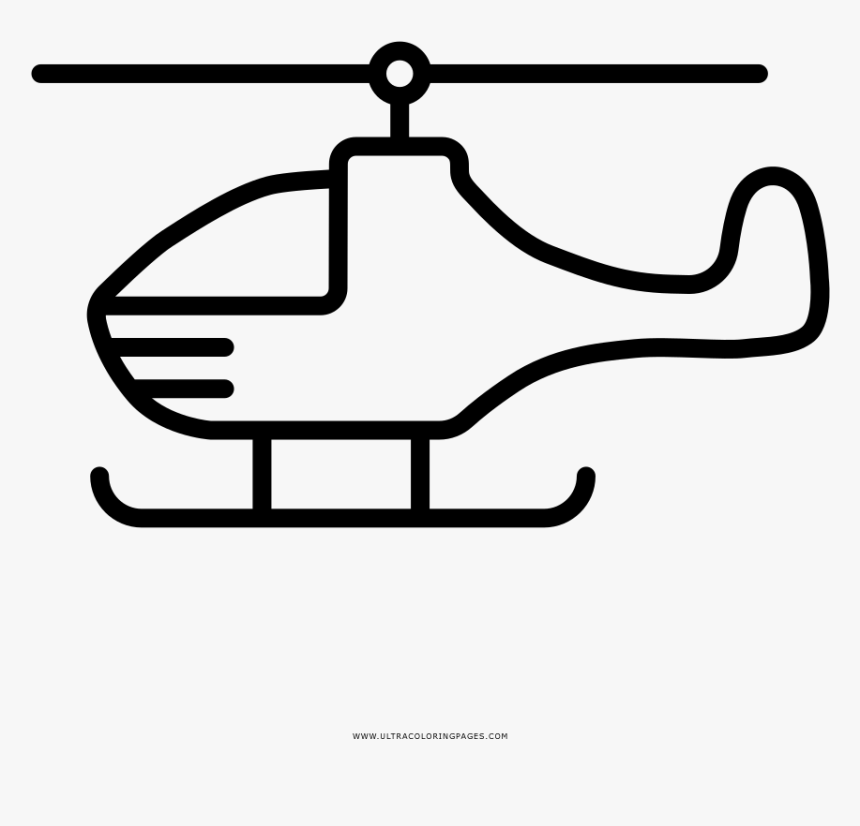 Helicopter Coloring Page, HD Png Download, Free Download