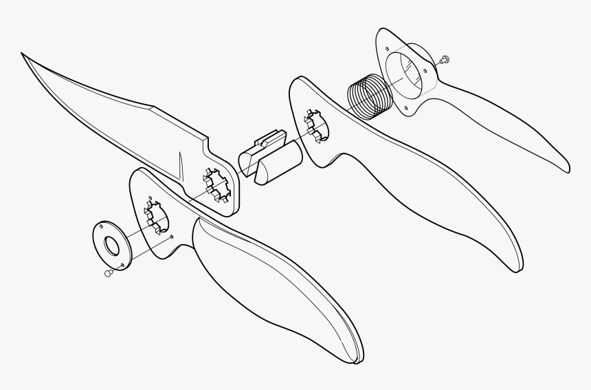 Exploded View Clip Arts - Simple Exploded View Drawing, HD Png Download, Free Download