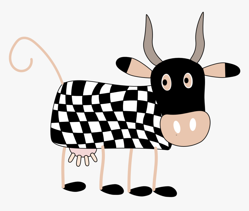 Cows Visual Effects Insert Tiger Geometry Clipartist - Cartoon Cow Thief Png, Transparent Png, Free Download