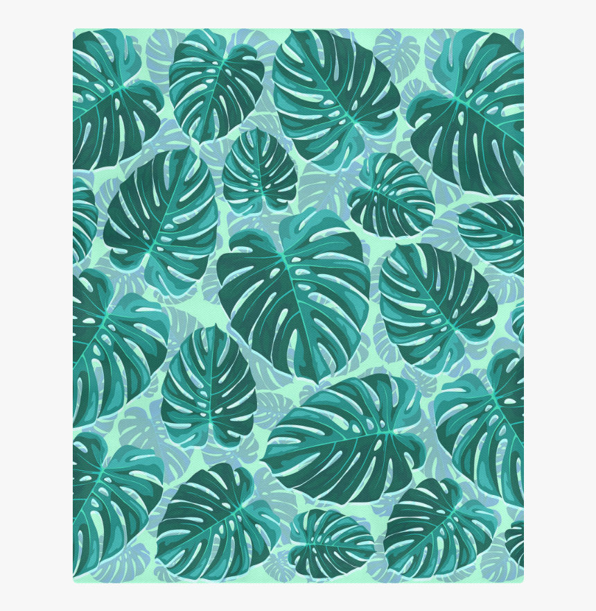 Tropical Leaf Monstera Plant Pattern Duvet Cover 86 X70 Monstera Leaf Pattern Hd Png Download Kindpng