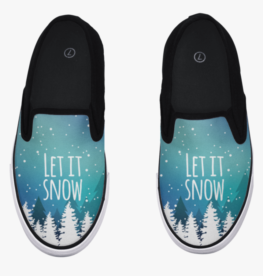 Let It Snow Slip-on Shoe - Slip-on Shoe, HD Png Download, Free Download