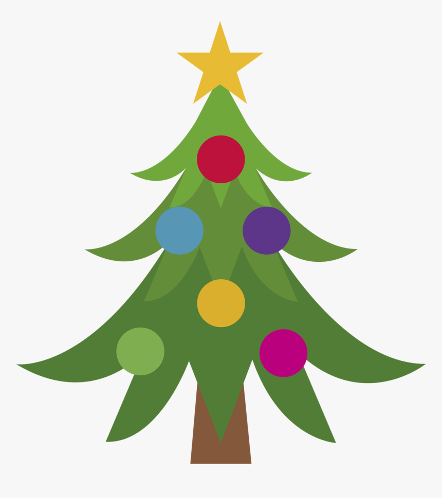 Christmas Tree Emoji Png - Transparent Background Christmas Tree Clipart, Png Download, Free Download
