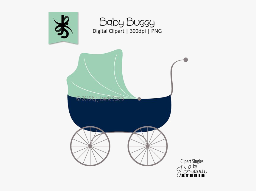 Pram Png Free Download - Baby Shower Baby Carriage, Transparent Png, Free Download