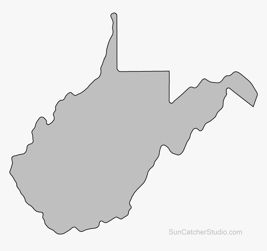 Download West State Scroll - West Virginia Charleston Map, HD Png Download, Free Download