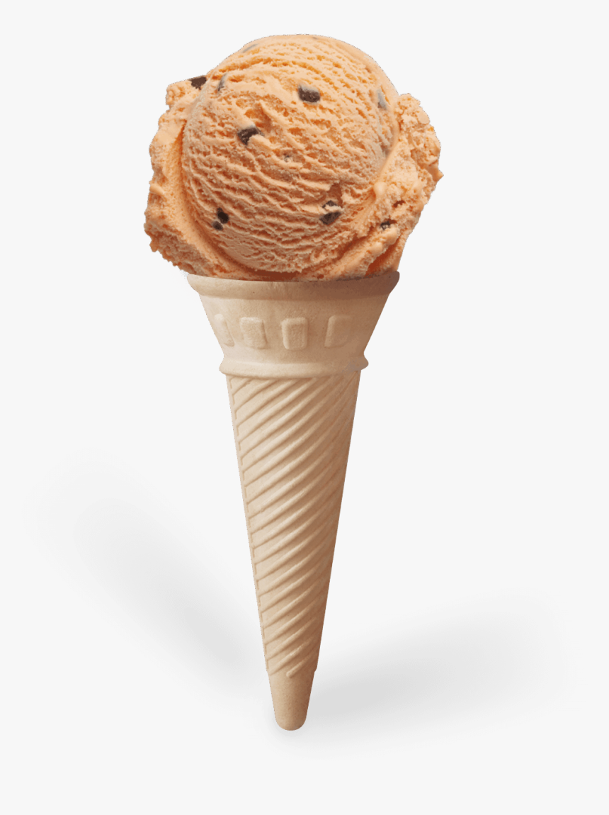 Cone Orange Cho Chip 1340 X1340 - Orange Choc Chip Ice Cream, HD Png Download, Free Download