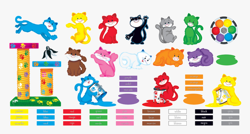 Color Cats Bulletin Board, HD Png Download, Free Download