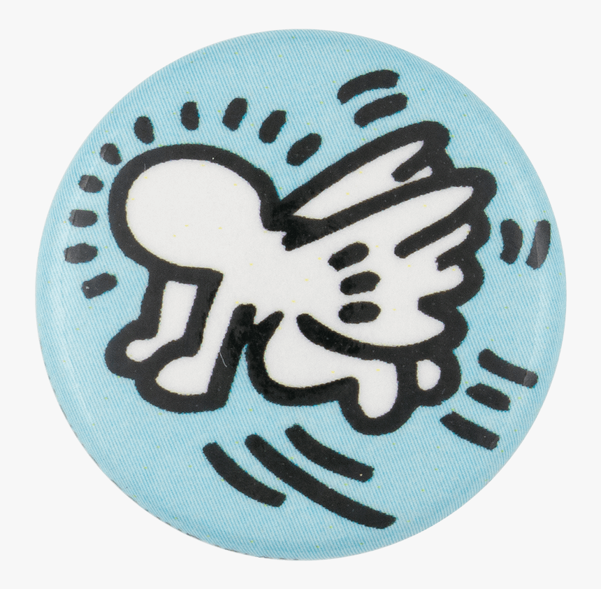 Keith Haring Flying Baby Art Button Museum - Keith Allen Haring Art, HD Png Download, Free Download