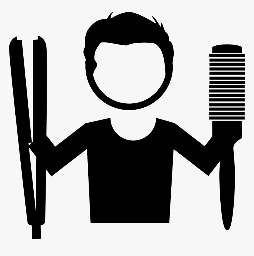 Hairdresser With Tools For Hair In His Hands Hairdresser Hd Png