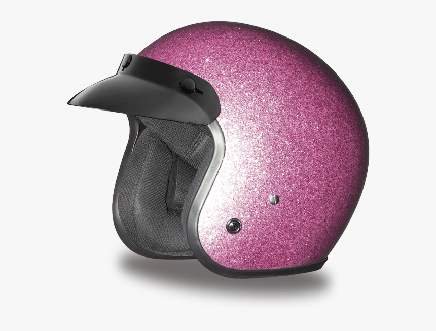 Pink Helmet Png - Pink Open Face Motorcycle Helmet, Transparent Png, Free Download