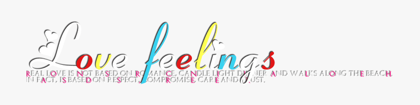 Love Feeling Text Png, Transparent Png, Free Download