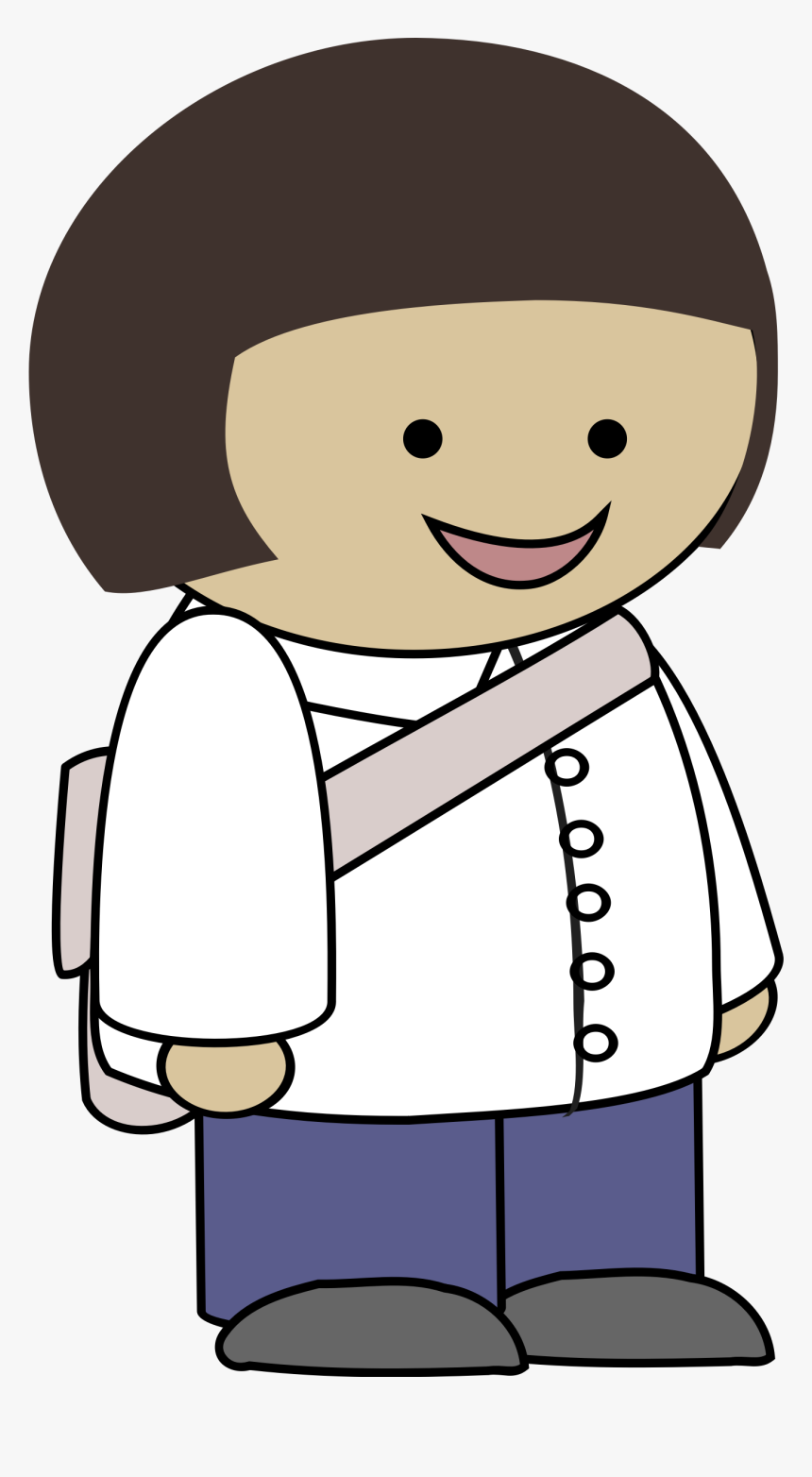 Smiling Girl Clip Arts - Personagem De Historia Em Quadrinhos, HD Png Download, Free Download