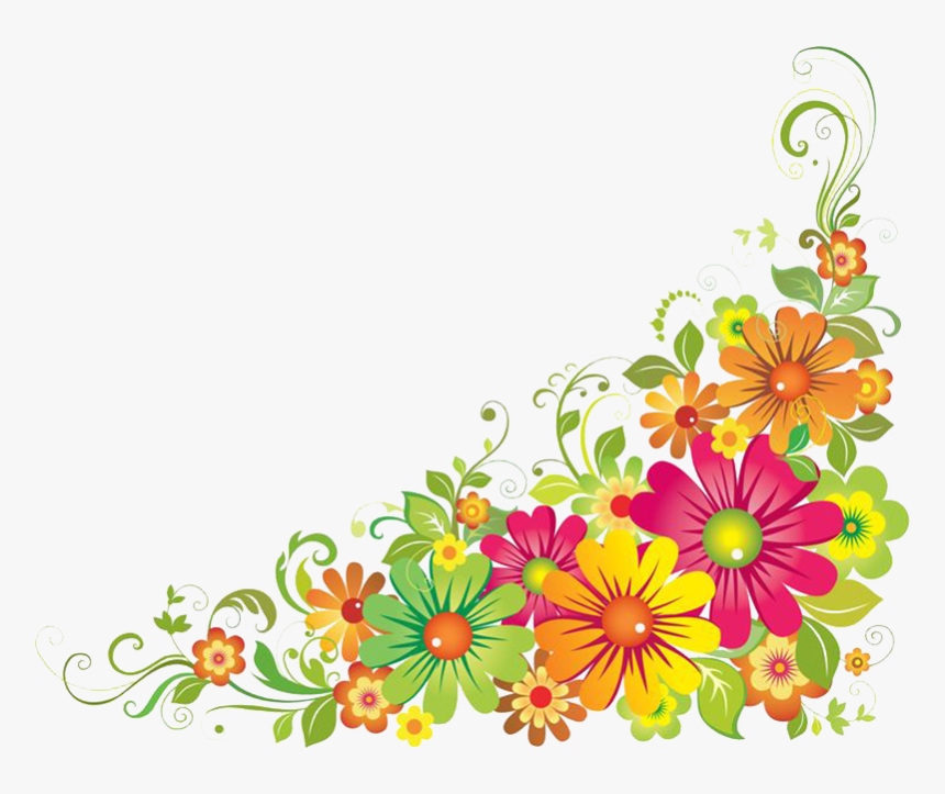 Flower Borders And Frames Clipart - Flower Border Clipart, Hd Png 