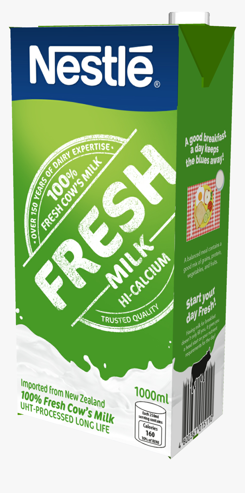 Nestle Png -nestle Fresh Milk 12 X 1l - Nestle Fresh Milk New Packaging, Transparent Png, Free Download
