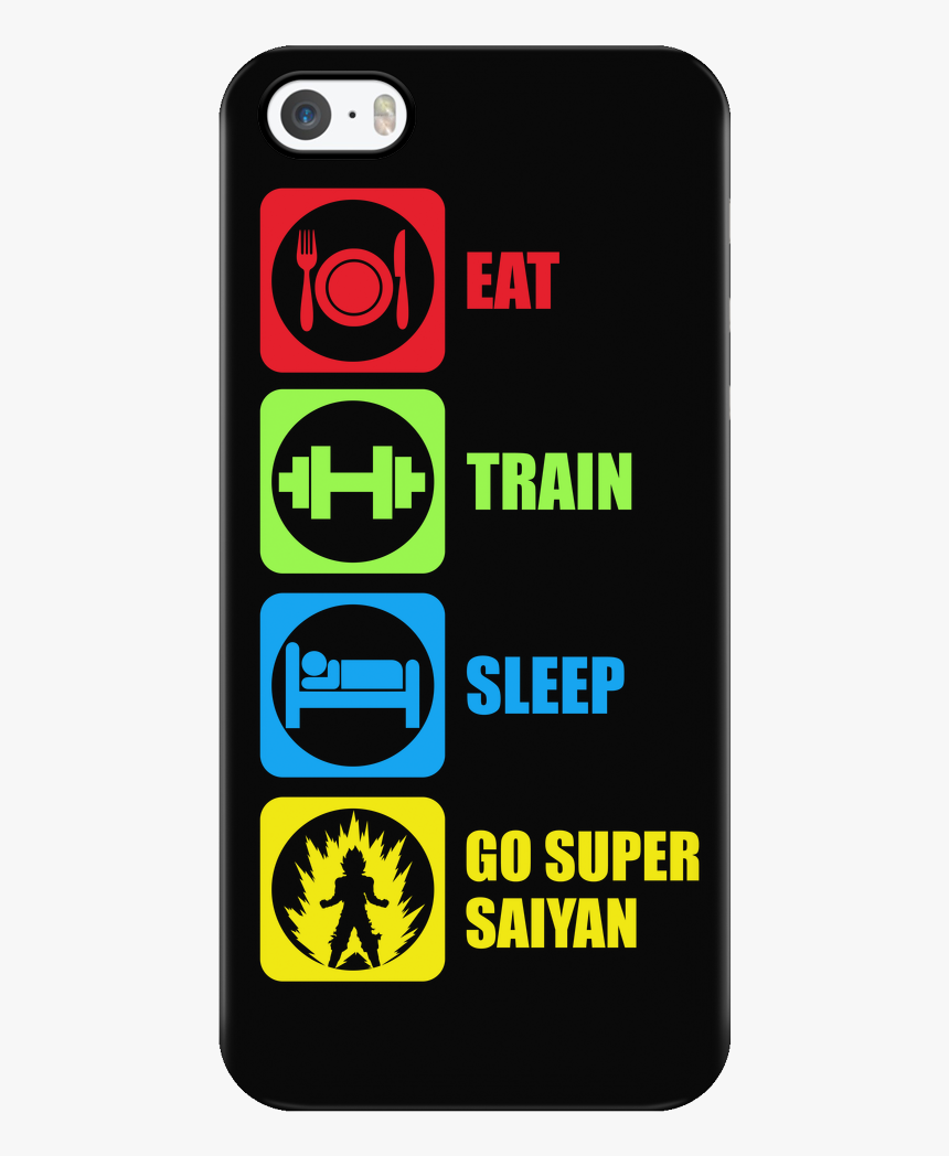 Eat, Train, Sleep, Go Super Saiyan, HD Png Download, Free Download