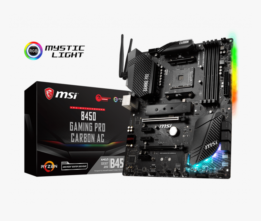 Msi B450 Gaming Pro Carbon Ac, HD Png Download, Free Download