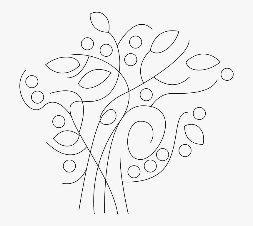 Viney Reeds - Abstract Vine Drawing, HD Png Download, Free Download