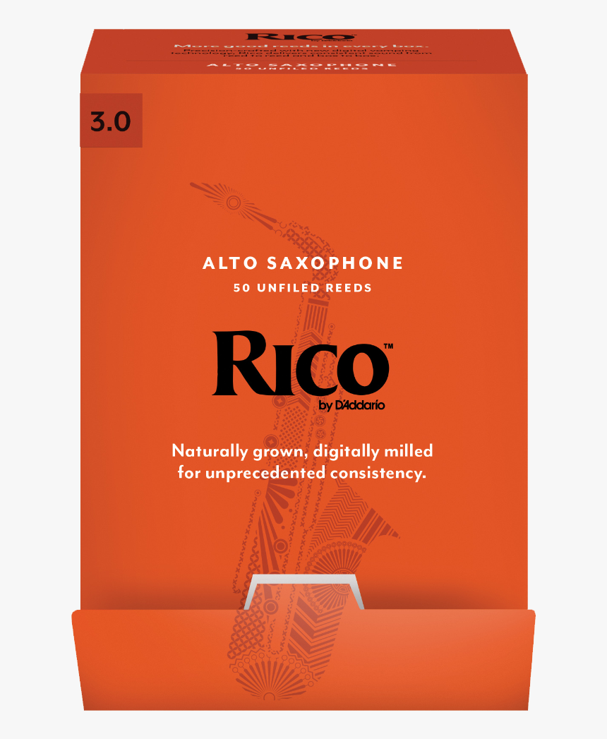 Rico By D"addario Alto Sax Reeds 50-pack, Strength - Box, HD Png Download, Free Download