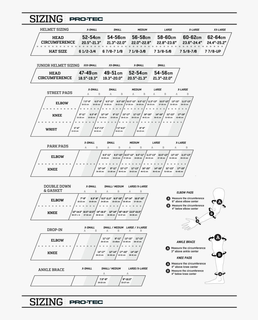 Transparent Vertical Black Line Png - Pro Tec Helmet Size Guide, Png Download, Free Download